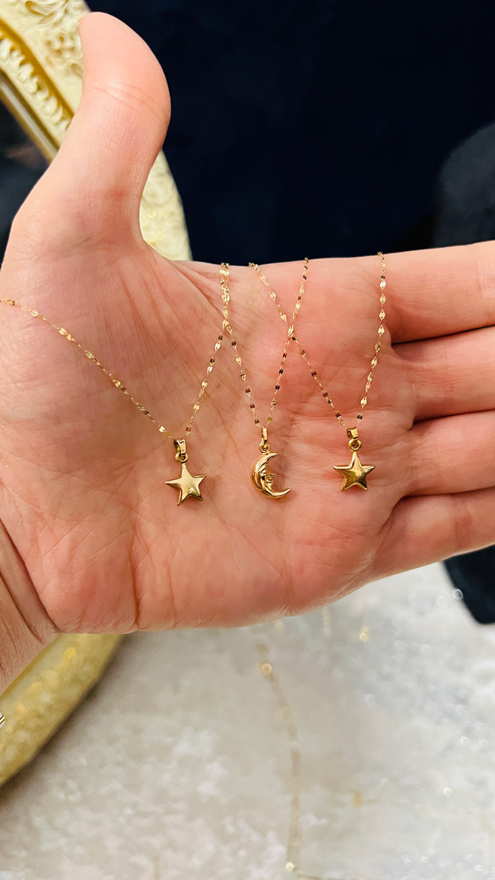 پلاک گردن-مدال سه بعدی ماه