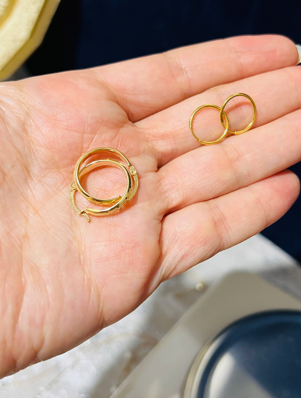 گوشواره حلقه ای دایره